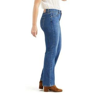 Levi’s 725 High Rise Bootcut, stretch blue jeans W28 L30